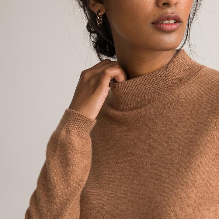 Actual product image Anne Weyburn Stand-up collar jumper (40)