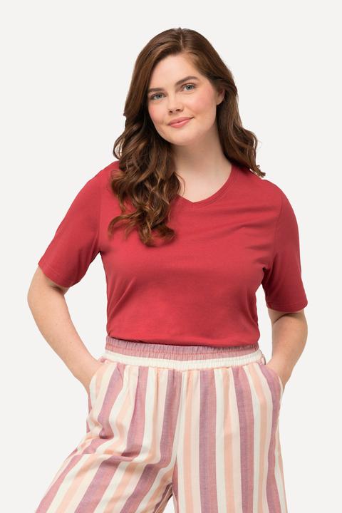 Produktbild Ulla Popken T-Shirts, 2er-Pack, V-Ausschnitt, Halbarm (42, 44)