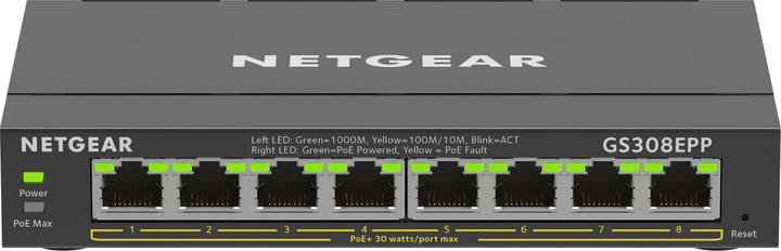 Produktbild Netgear 8PT GE Plus Switch W/HI-PWR (8 Ports)