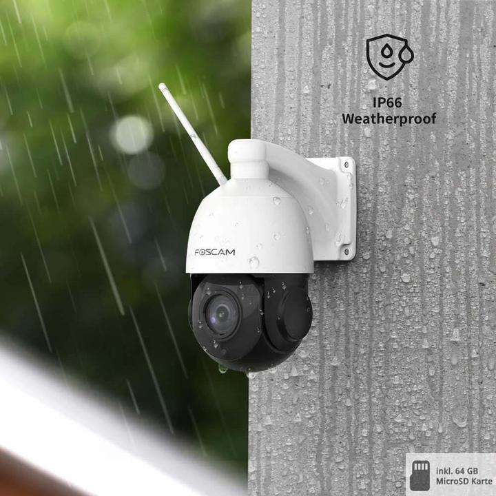 Immagine prodotto Foscam Telecamera di sorveglianza SD2X bianca (da esterno, 1080p Full HD, WLAN AC/LAN, zoom ottico 18x). (1920 x 1080 Pixels)