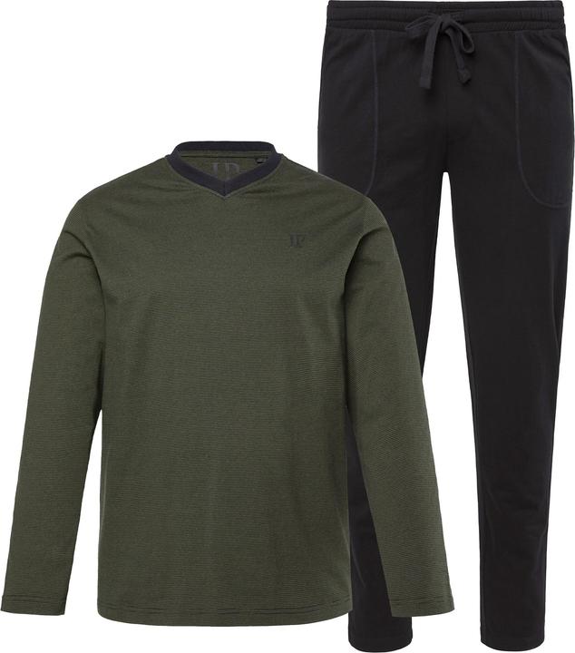 Produktbild JP1880 Schlafanzug, Homewear, Zweiteiler, Ringel (4XL)