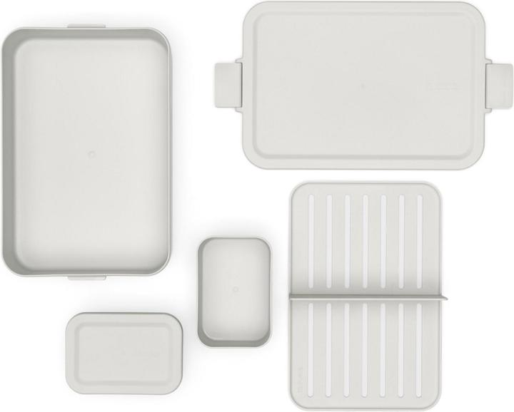 Productafbeelding Brabantia Lunchbox Make & Take 25,5 x 16,7 x 6,2 cm, Lichtgrijs
