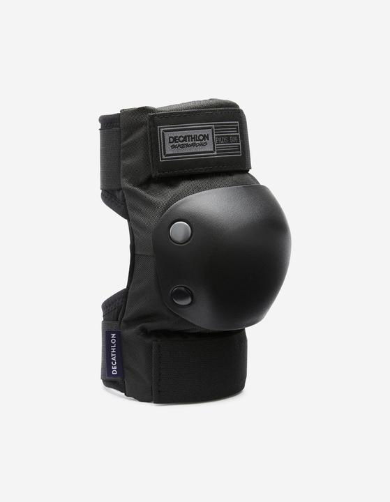 Immagine prodotto Decathlon Set di protezioni da skateboard per adulti a 3 pezzi Pad500 Nero (L, Ginocchiera, Protezioni per i polsi, Protettori gomito, Esemplare unico)