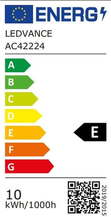 Energy Label Ledvance Smart+ Wifi Classic (E27, 9.50 W, 1055 lm, 3 x, E)