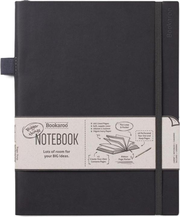 Image du produit IF Bookaroo Notizbuch Journal gross – Schwarz (Règle spéciale, Couverture rigide)
