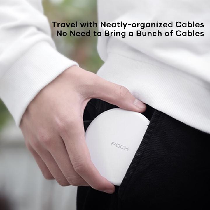 Immagine prodotto Rock - Multifunktionales Aufbewahrungs-Set - USB-C PD Kabel (60W), SIM-Fach und Adapter (0.25 m, 60 W)