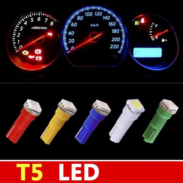 Produktbild Hermex 2x T5 1 LED Glühlampe für Tacho Instrument Armaturenbrett Schalter - Gelb