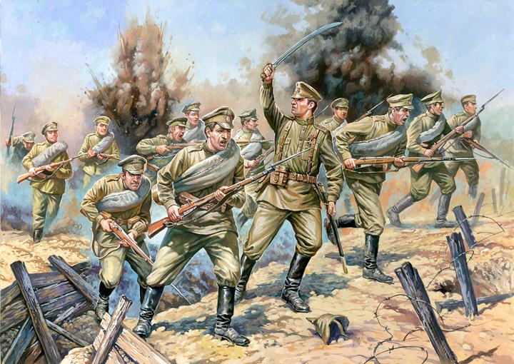 Actual product image Zvezda 500788082 - 1:72 WWI Russian Infantry Figure Set