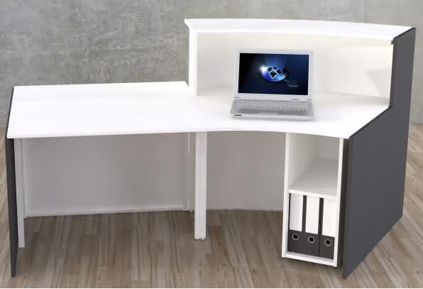 Productafbeelding Kerkmann BARI receptie wit, antraciet 231,0 x 122,5 x 112,0 cm