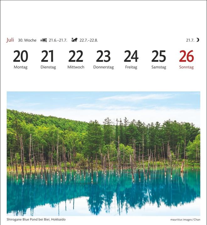 Actual product image Harenberg Japan Sehnsuchtskalender 2026 - Wochenkalender mit 53 Postkarten (Hardcover, German)