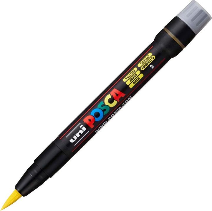 Image du produit Posca Brush Tip PCF-350 (Jaune, 10 mm, 1 x)