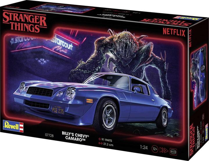 Actual product image Revell Stranger Things Chevy Camaro Z/28
