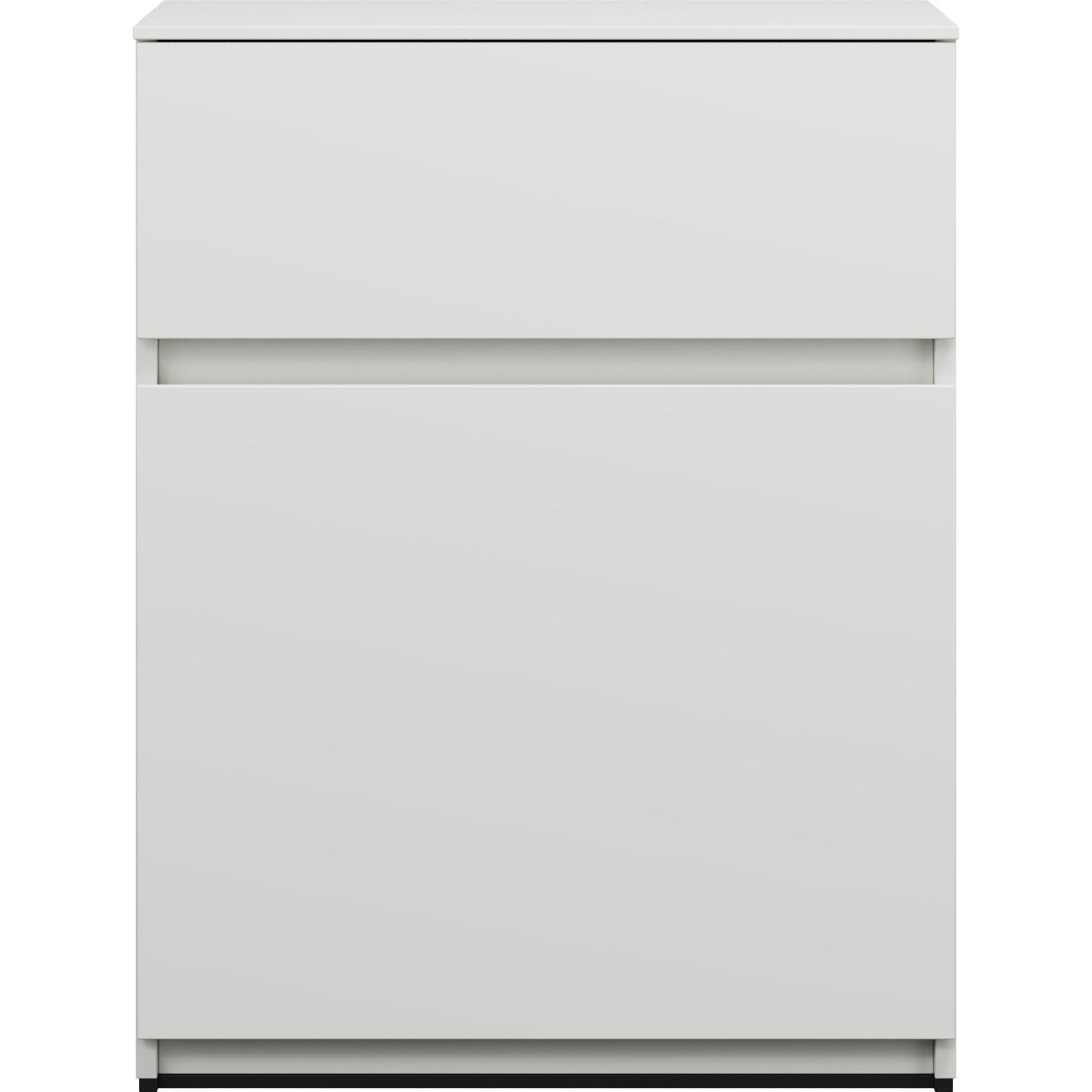 burgbad, Badezimmerschrank, USJG060 Lin20 Unterschrank, 2 Auszüge in der Tiefe 357, 600x357x780mm, USJG060