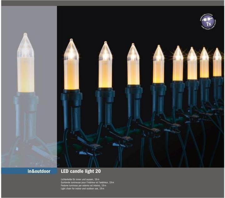 Produktbild STT LED Weihnachtsbaumkerzen (19 m)