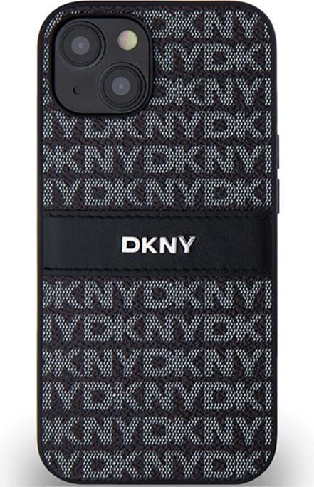 Produktbild DKNY DKHCP15SPRTHSLK iPhone 15 / 14 / 13 6.1" czarny/black hardcase Leather Mono Stripe & Metal Logo (Apple iPhone 15)