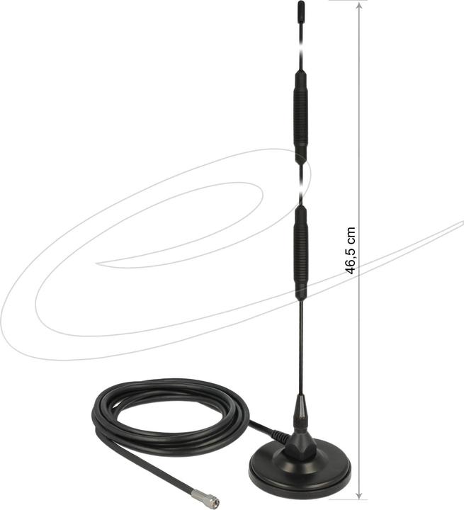 Produktbild Delock LTE & LoRa Antenne, 7dBi, Magnetfuss (2G)