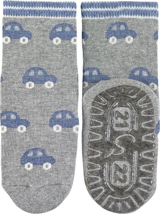 Image du produit Sterntaler Antirutsch-Socken Autos Silber Melange Gr. 27/28 (Une unité par pack, 27)