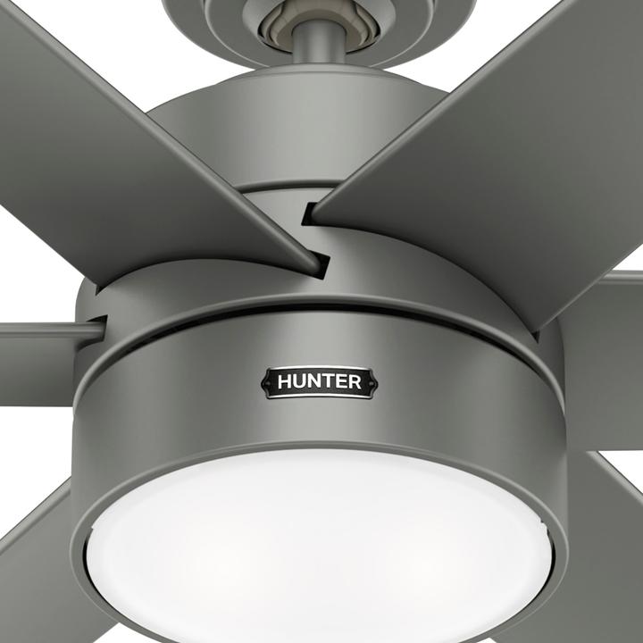 Produktbild Hunter Fans DC Deckenventilator Solaria Silber 152 cm mit LED (41 dB)