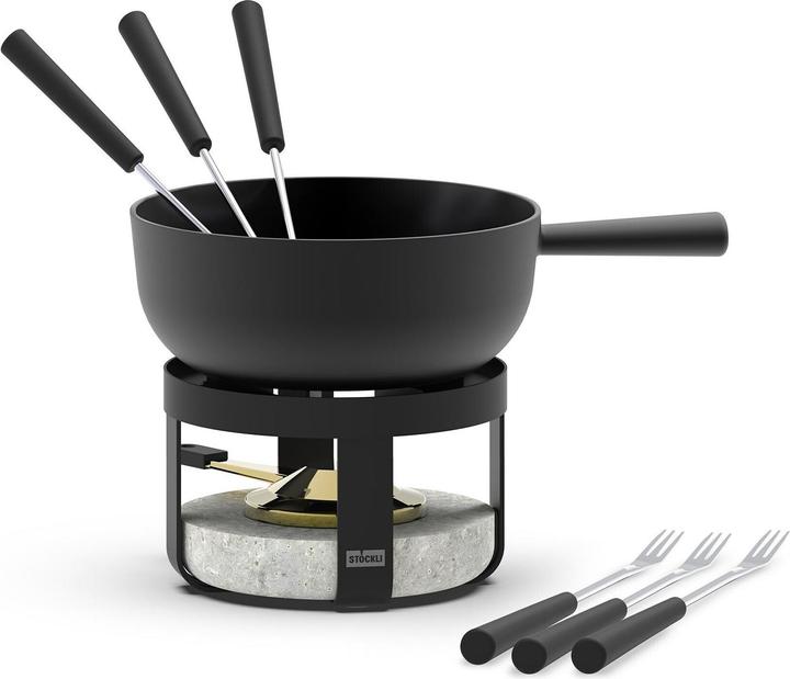 Actual product image Stöckli Käsefonduegarnitur Pilatus Stone Classic ø 22 cm (Cheese fondue)