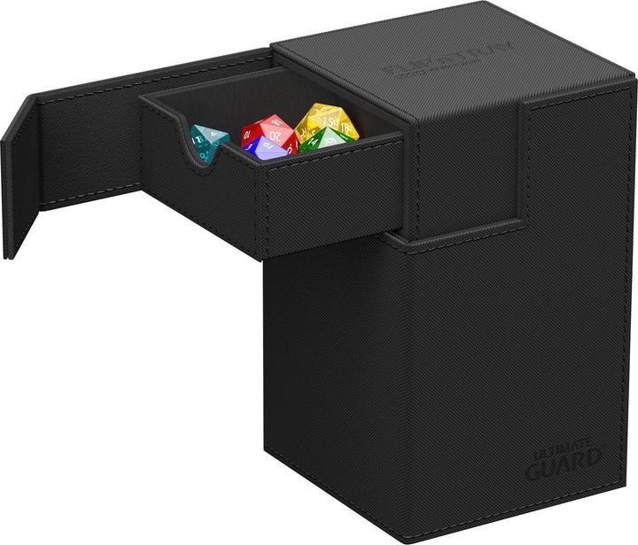 Actual product image Ultimate Guard Card Box Flip'n'Tray XenoSkin Monocolor 100+ Black