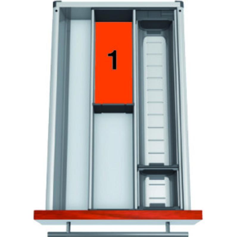 Blum Fach-Set ORGA-LINE für TANDEMBOX antaro, Besteckkasten, Grau