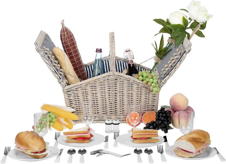 Actual product image Anndora 4 Personen Picknickkorb, 23-teilig