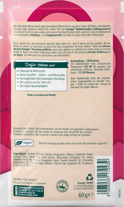 Actual product image Kneipp 918609 (Bath salts, 60 g)