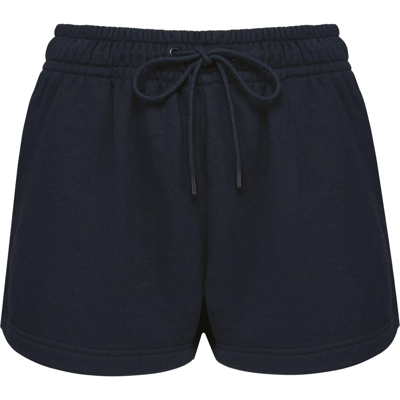 Kariban, Damen, Shorts, Umweltfreundliche Shorts aus ungerautem Molton, Damen, Blau, (XS)