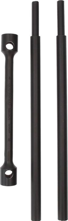 Produktbild KS Tools Verlängerbarer LKW-Radmutternschlüssel, 3-tlg, 30 x 32 mm
