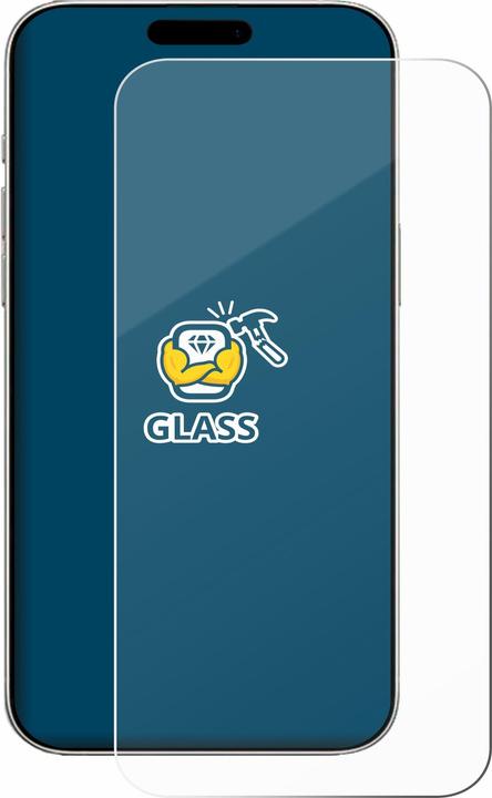 Productafbeelding BROTECT 9H gepantserde glazen screenprotector Helder transparant glas (1 Stuk, Apple iPhone 16)