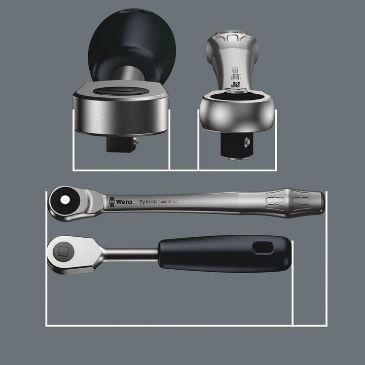 Produktbild Wera 8100 SC 10 Zyklop Metal-Knarrensatz