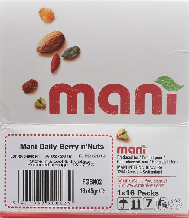 Produktbild Mani Beeren-Nussmischung (50 g)