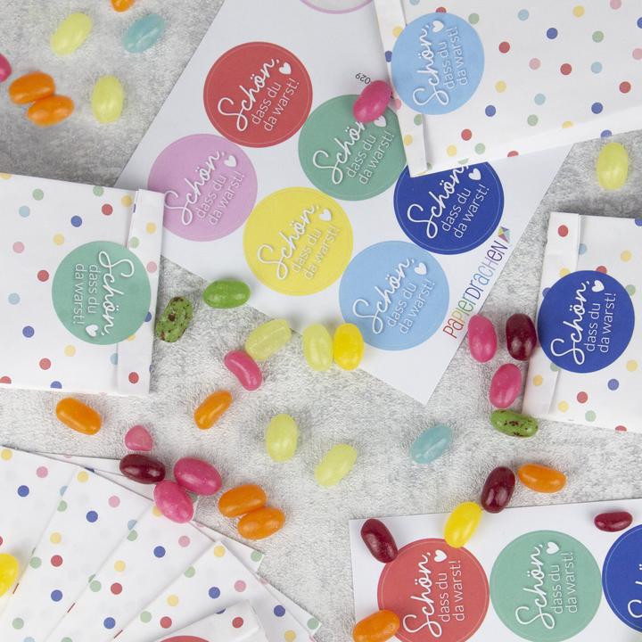 Actual product image Papierdrachen 24 birthday bags - confetti (24 Piece)