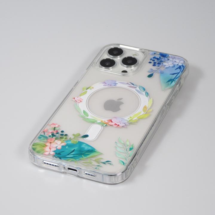Actual product image PhoneLook Coque Gel silicone rigide avec MagSafe fleurs de printemps (Apple iPhone 16 Pro Max)