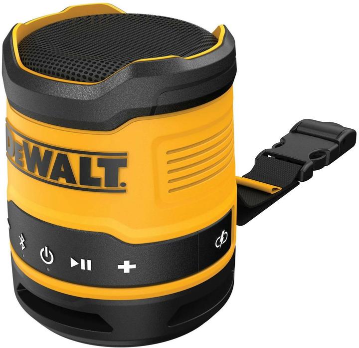 DeWalt Haut-parleur portable de chantier 5W, Bluetooth (DCR009-XJ) IP67 (16 h, Fonctionnement sur batterie)
