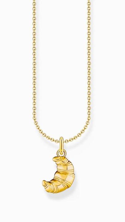 Image du produit Thomas Sabo Chaîne avec pendentif croissant doré (Or jaune 750 plaqué or, Argent sterling 925, 38 - 45 cm)