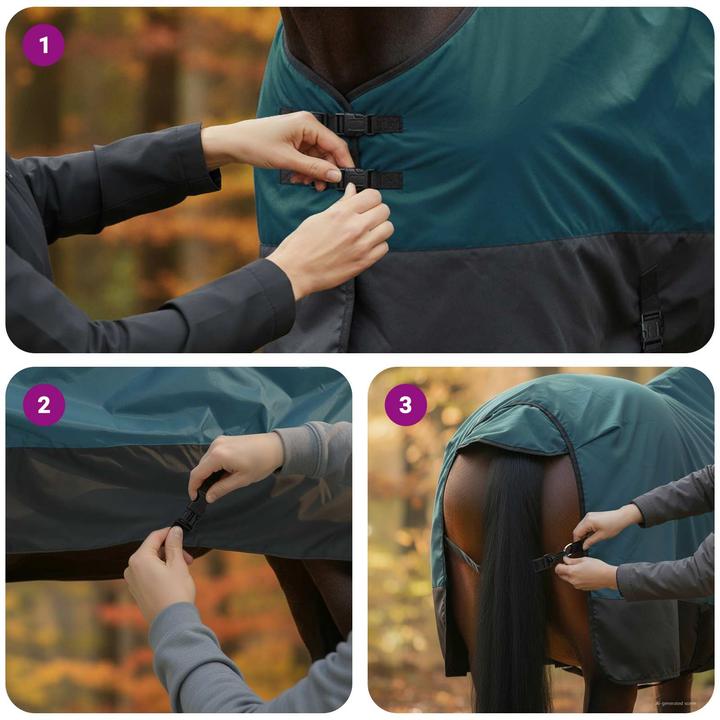 Produktbild vidaXL Pferdedecke (135 cm)