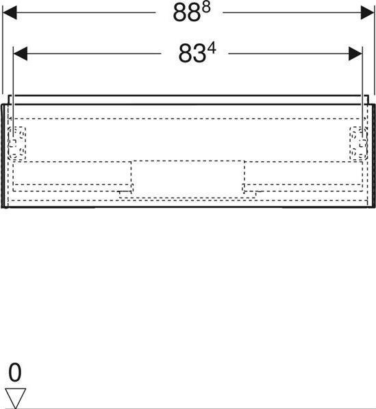 Immagine prodotto Geberit Mobiletto ONE, 1 cassetto, 88,8x26,6x47 cm, 505.073.00. (52,5 x 47 x 32 cm)
