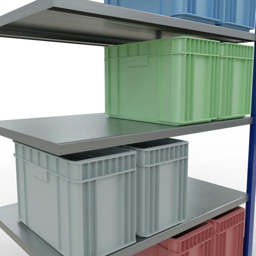 Produktbild Schulte Lagertechnik Stecksystem Anbauregal MULTIplus250 mit Längenriegel