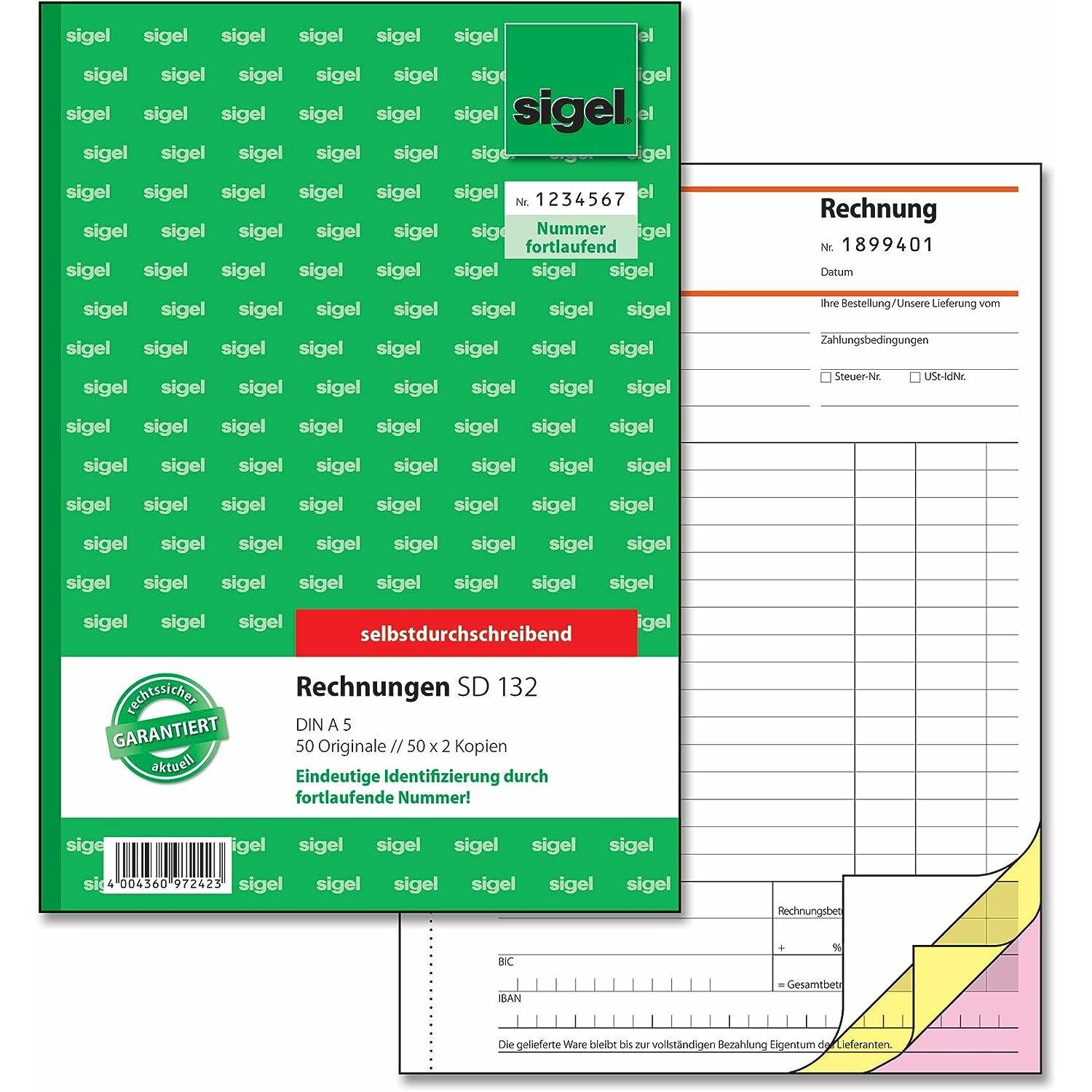 Sigel Rechnungen (50x) (SD132)