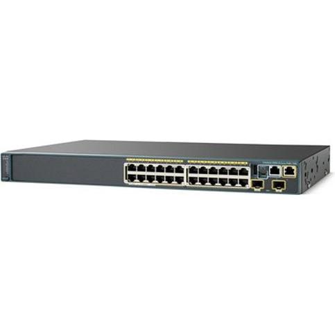 Thumbnail - Cisco Catalyst 2960-Sf 24 Fe, 2 X Sf (24 Ports), Netzwerk Switch, Schwarz