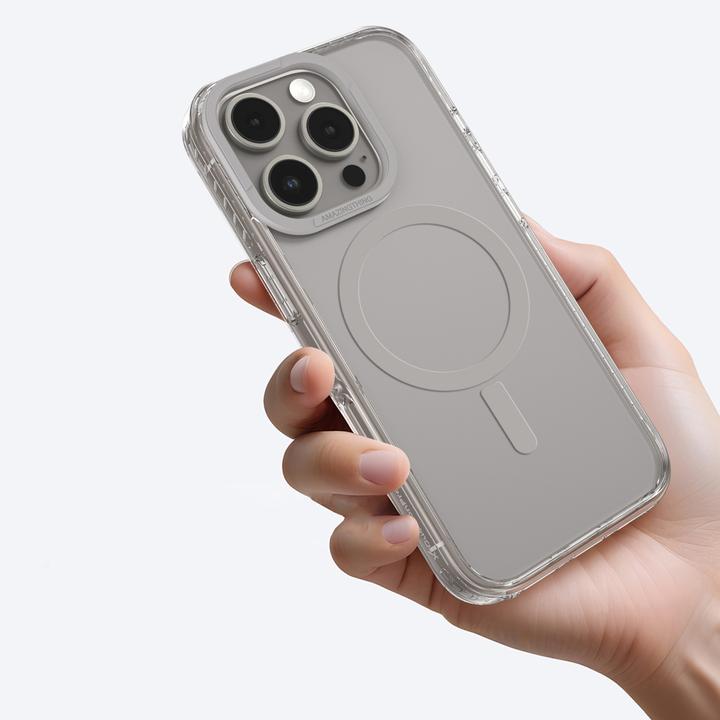 Produktbild Amazingthing Titan Pro Mag Case mit Magnetring für iPhone 16 Pro - Grau (Apple iPhone 16 Pro)