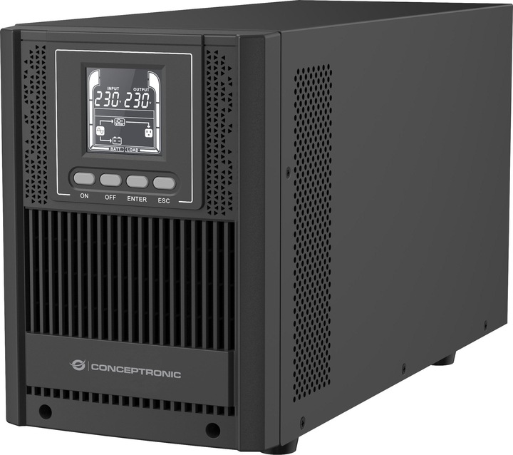 Actual product image Conceptronic ZEUS UPS 2000VA Online UPS,IEC EPO Port (2000 VA, 1800 W, Online double converter UPS)