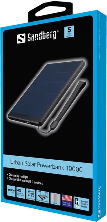 Productafbeelding Sandberg Urban Solar (10000 mAh, 18 W, 37 Wh)