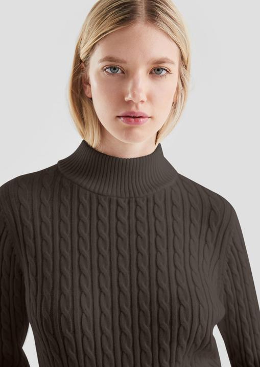 Produktbild s.Oliver Strickpullover Pullover mit Zopfmuster (XXL)