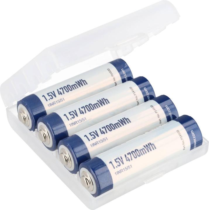 Produktbild Keeppower 4er Set AA Mignon P1450i3 1,5 V Li-Ion-Akku mit 3133 mAh und 4700mWh (4 Stk., AA, 3133 mAh)