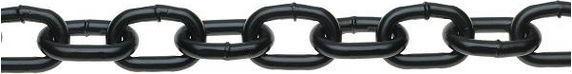RS PRO Maglia a catena in acciaio, nera, 10 m (10 m)