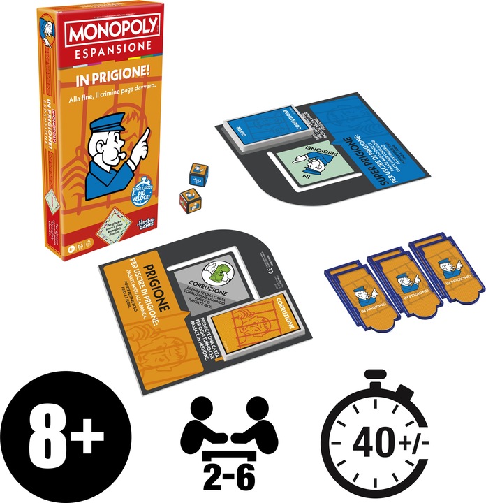 Actual product image Hasbro Gaming Monopoly Go To Jail (German)
