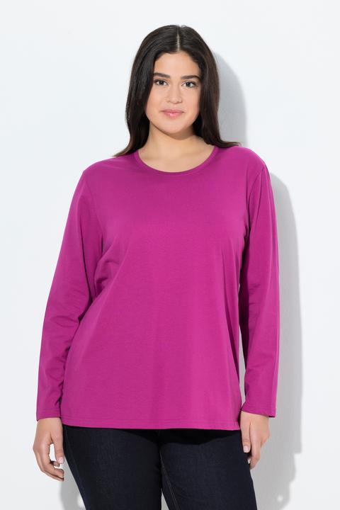 Image du produit Ulla Popken T-shirt décontracté à col rond et manches longues (58)