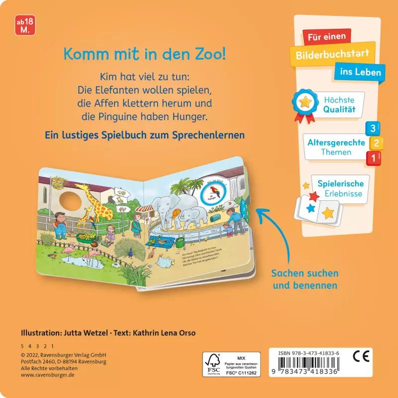Thumbnail - Wo ist bloss...? Mein Zoo-Buch zum Sachen suchen, Kinderbücher von Kathrin Lena Orso, Jutta Wetzel